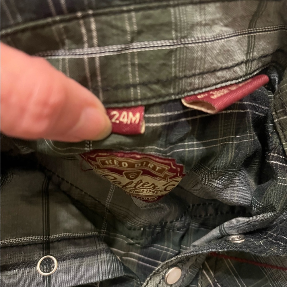 Red Dirt Western‎ Green Plaid Long Sleeve Baby Onesie 24 Months - Picture 6 of 9